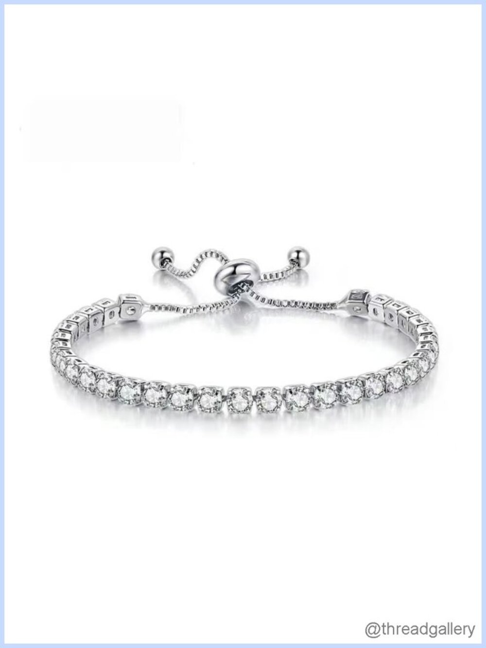 Gold Plated and Silver Tennis Bracelet with Cubic Zirconia